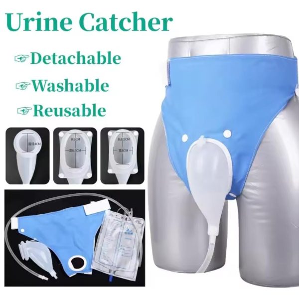Portable Reusable Medical Incontinence Bag - Collecting Bag for Men and Women with Catheter Bag and Urinal