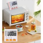 Kitchen Clock English 24-hour Electronic Timer Digital Reminder Alarm Clocks Cooking Countdown Timer LCD Multifunction Home - Image 2