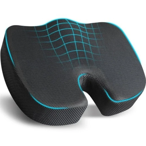 United Medicare Orthopedic Memory Foam Coccyx Seat Cushion for Tailbone Pain Relief